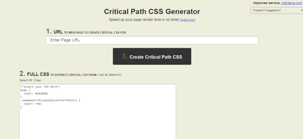 Вычисляем критический CSS